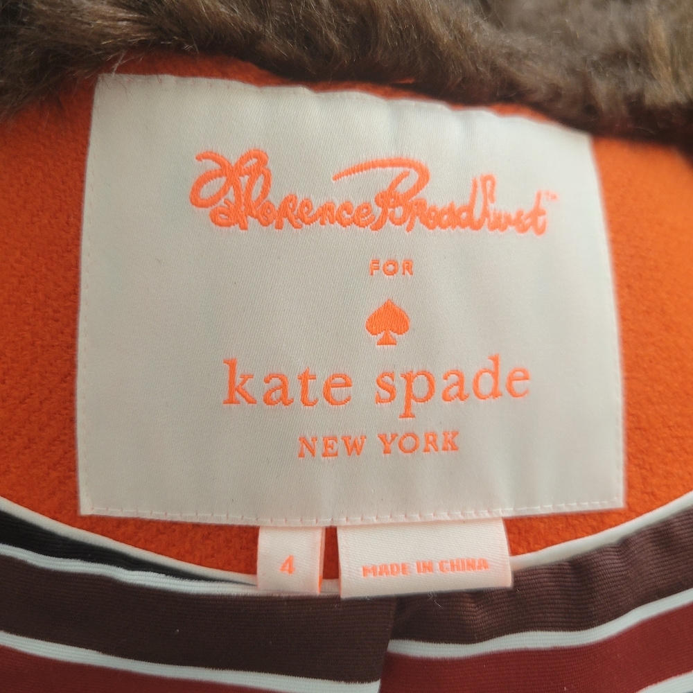 Kate Spade Allie Faux Fur Trimmed Duffel Coat - Picture 13 of 15